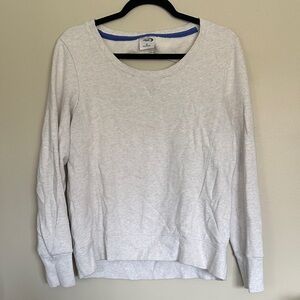 MTA Sport gray keyhole sweatshirt